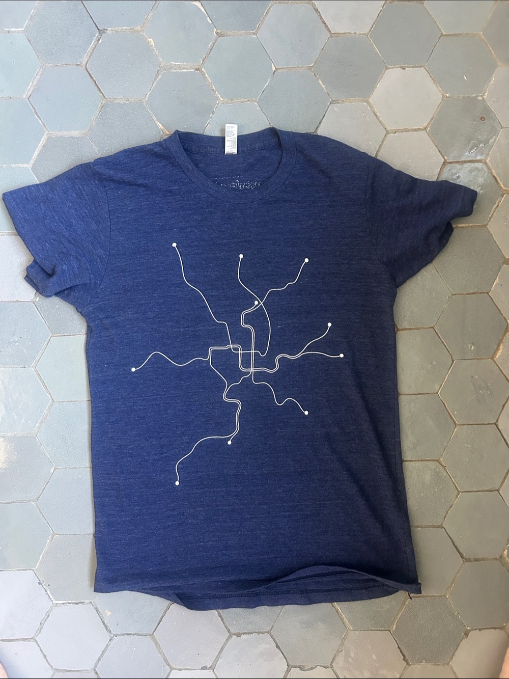 American Apparel Navy Blue DC Metro T Shirt